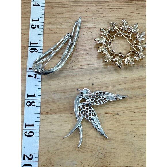 Sarah Coventry Vintage Brooch Set Retro 60's 70's Mid Century, Nature, Grandma C - Picture 5 of 8